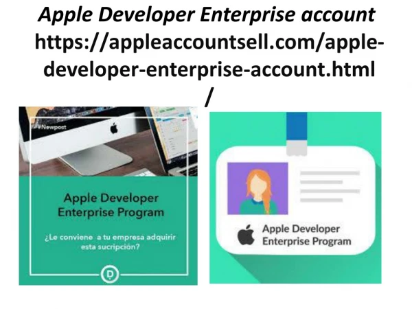 Buy Apple Developer Enterprise account