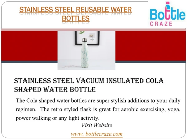 Stainless Steel Reusable Water Bottles