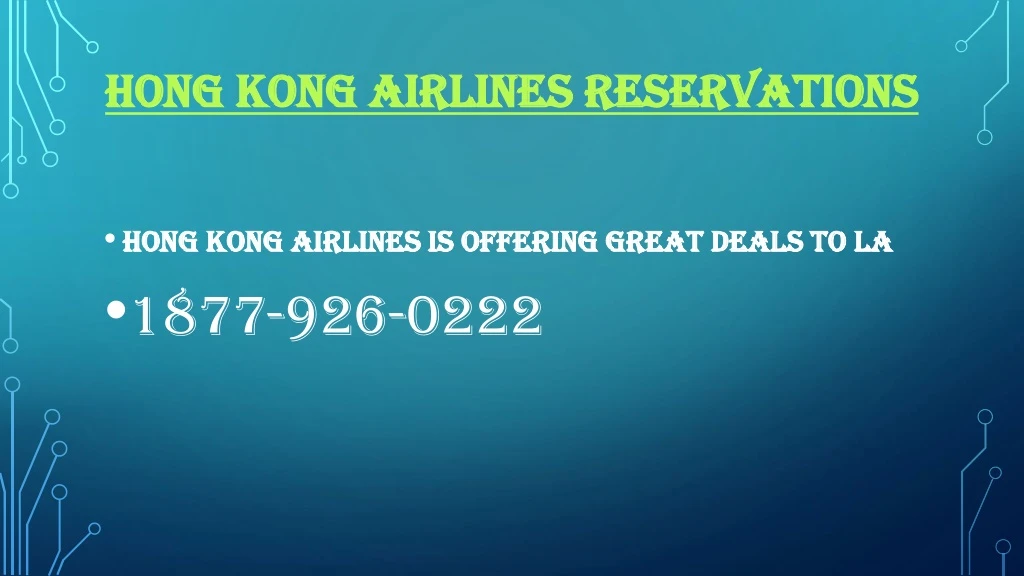 hong kong airlines reservations