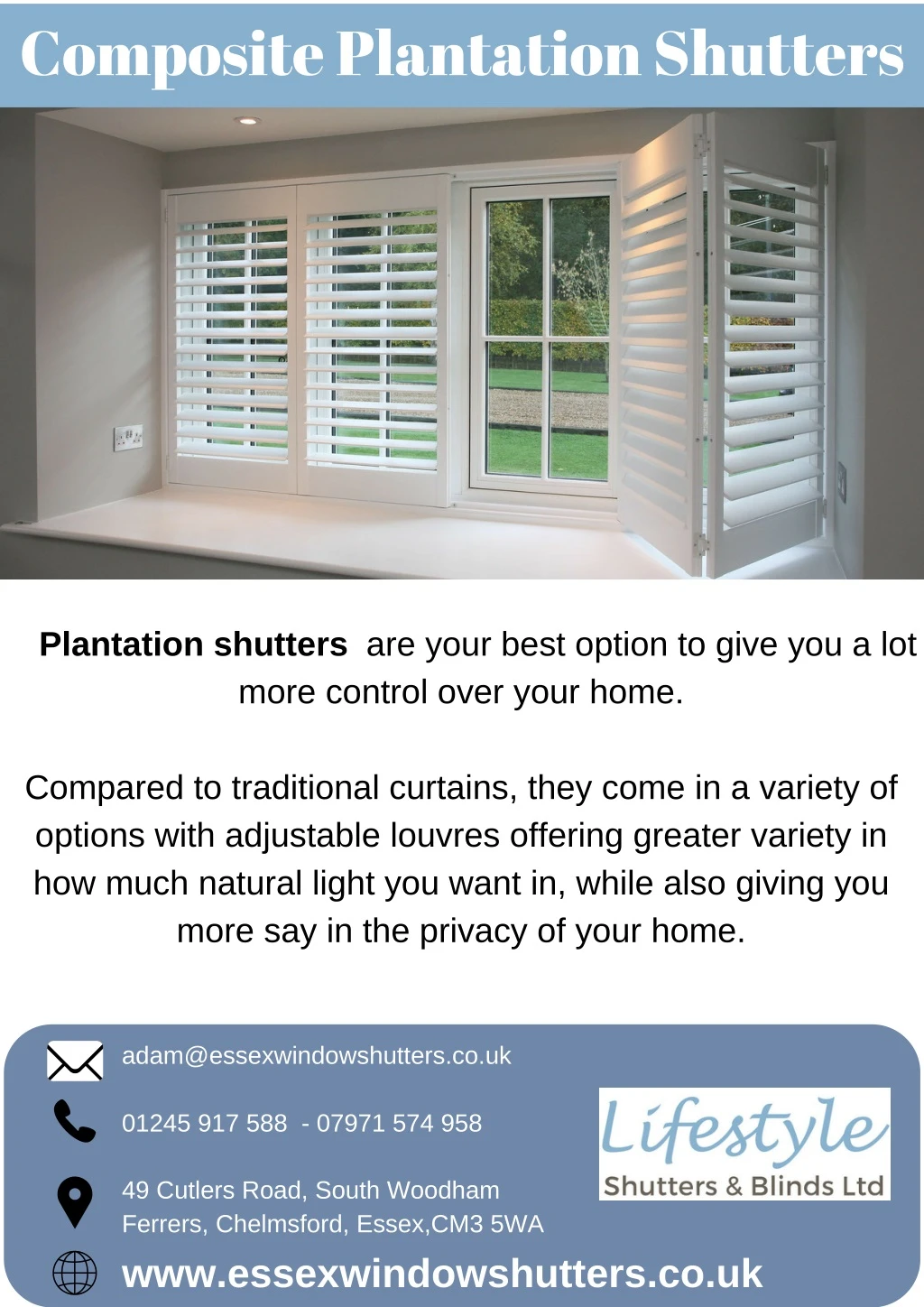 composite plantation shutters