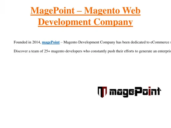 Magento Web Development Company