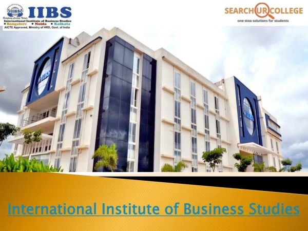 International Institute of Business Studies