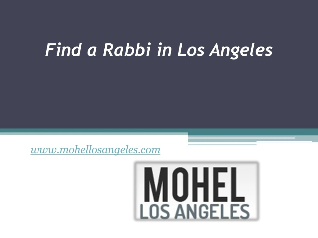 find a rabbi in los angeles