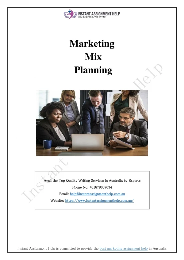 Marketing-Mix Planning