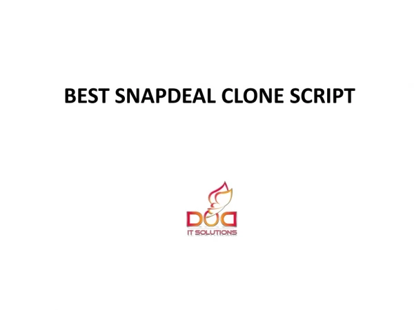 Best Snapdeal Clone Script | WEBSITE SCRIPTS