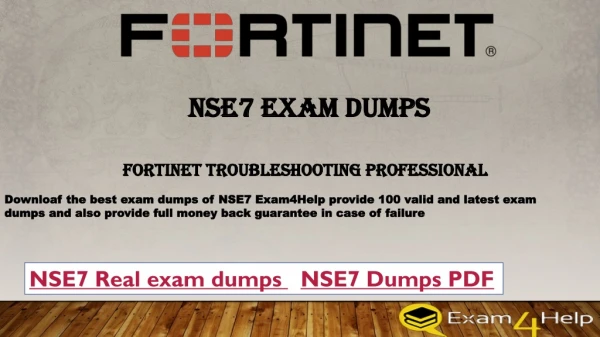 Useful NSE7 practice test | NSE7 dumps help you pass the certification