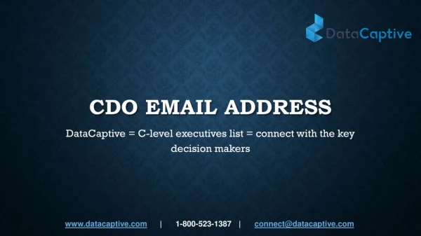 Where can I Purchase a US Targeted CDO Email List Database