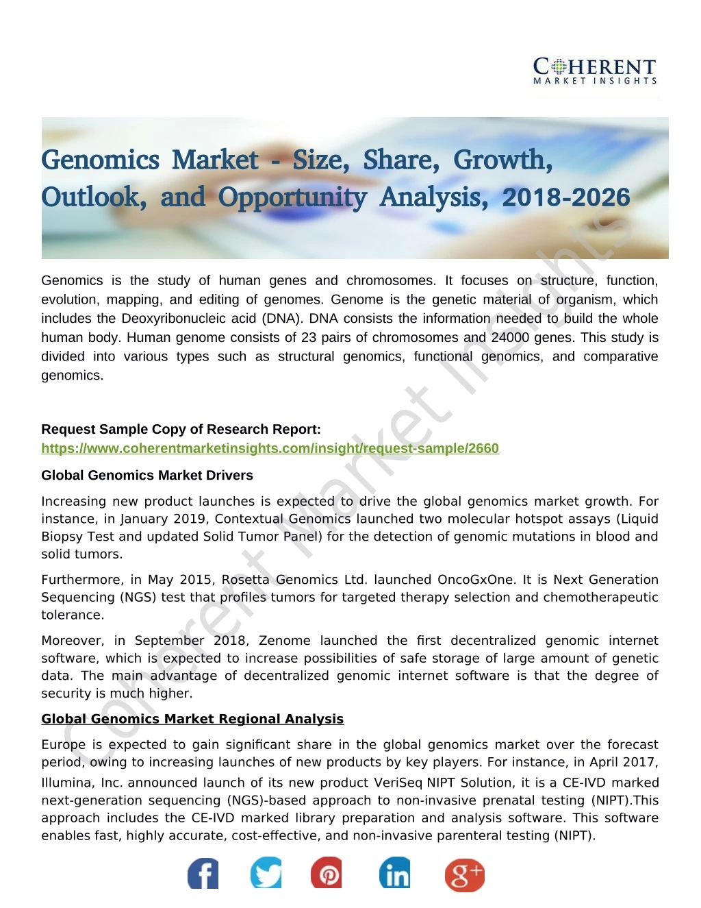 genomics market size share growth genomics market