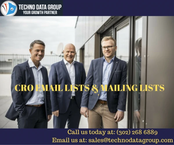 CRO Email Lists & Mailing Lists | Chief Revenue Officer Email Lists in USA