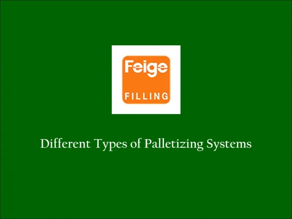 Palletizing System Industry