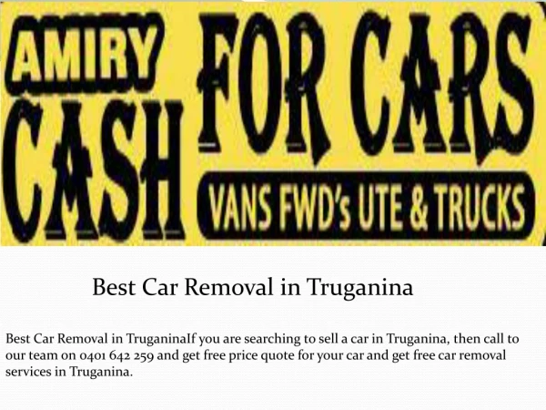 Best Car Removal in Truganina