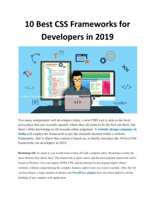 PPT - 5 best css frameworks for 2018 PowerPoint Presentation, free ...