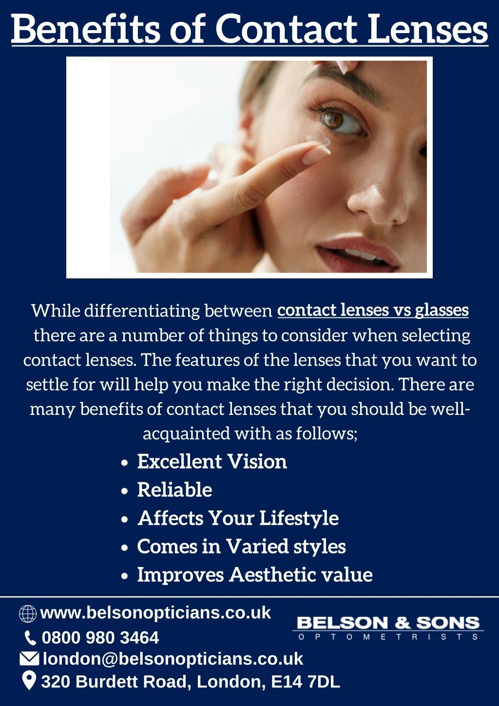 benefits of contact lenses