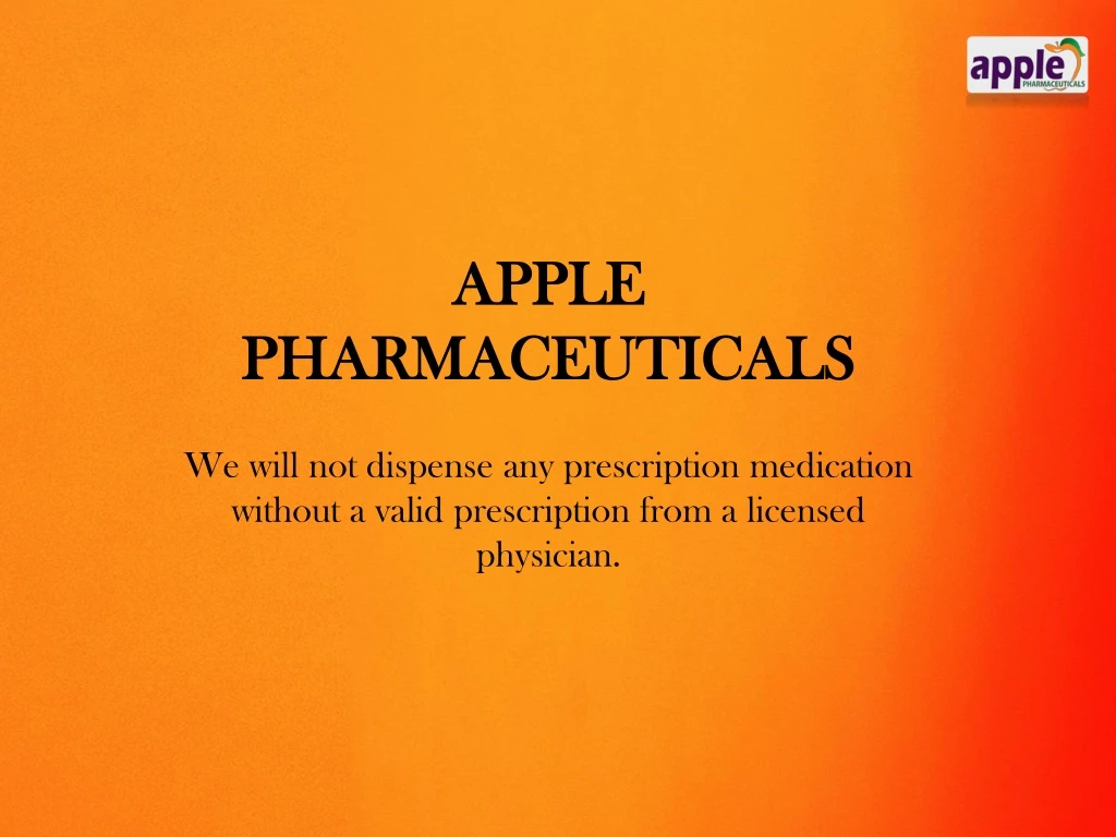 apple pharmaceuticals