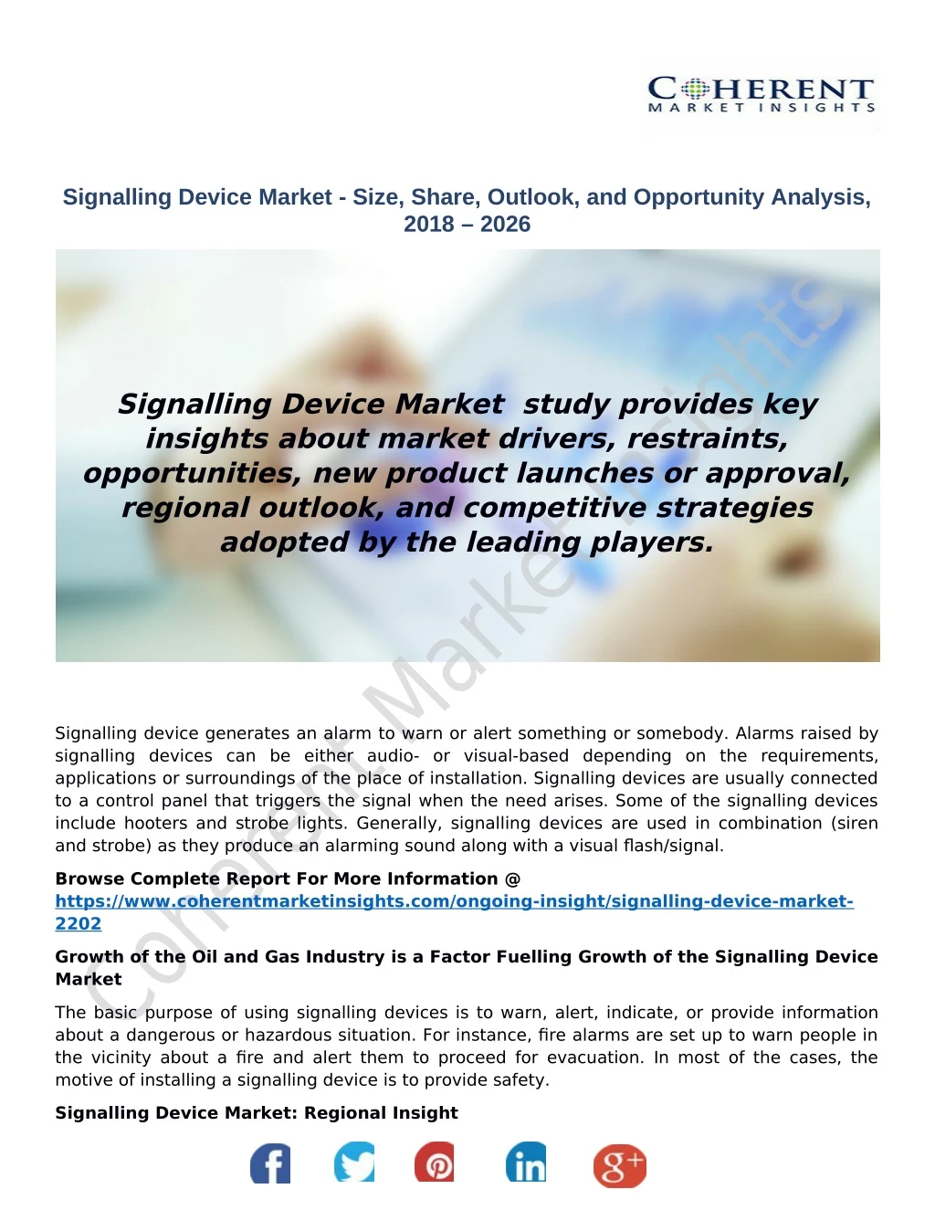 signalling device market size share outlook