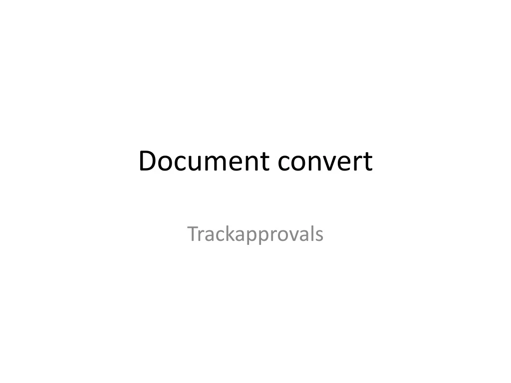 document convert