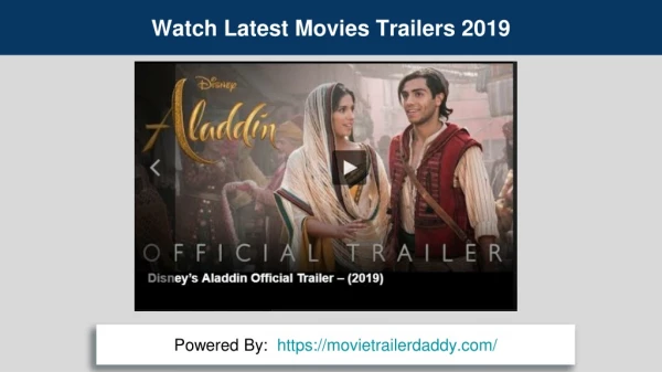 Watch Latest Movies Trailers 2019