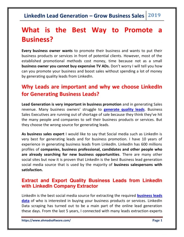 Export Quality Business Leads from LinkedIn with LinkedIn Company Extractor