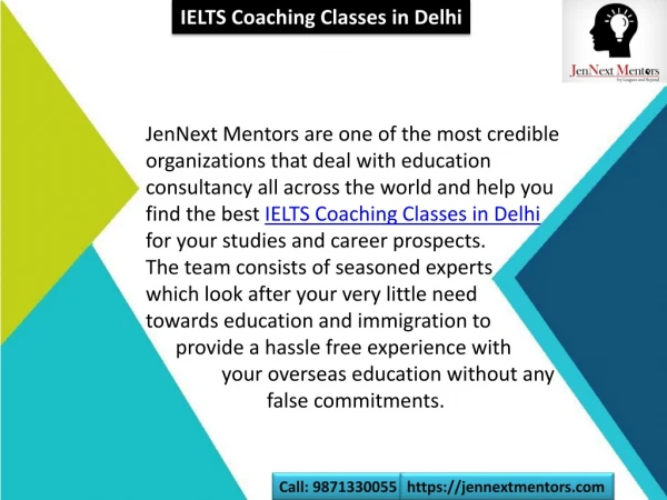 IELTS Exam Training Centre in Delhi