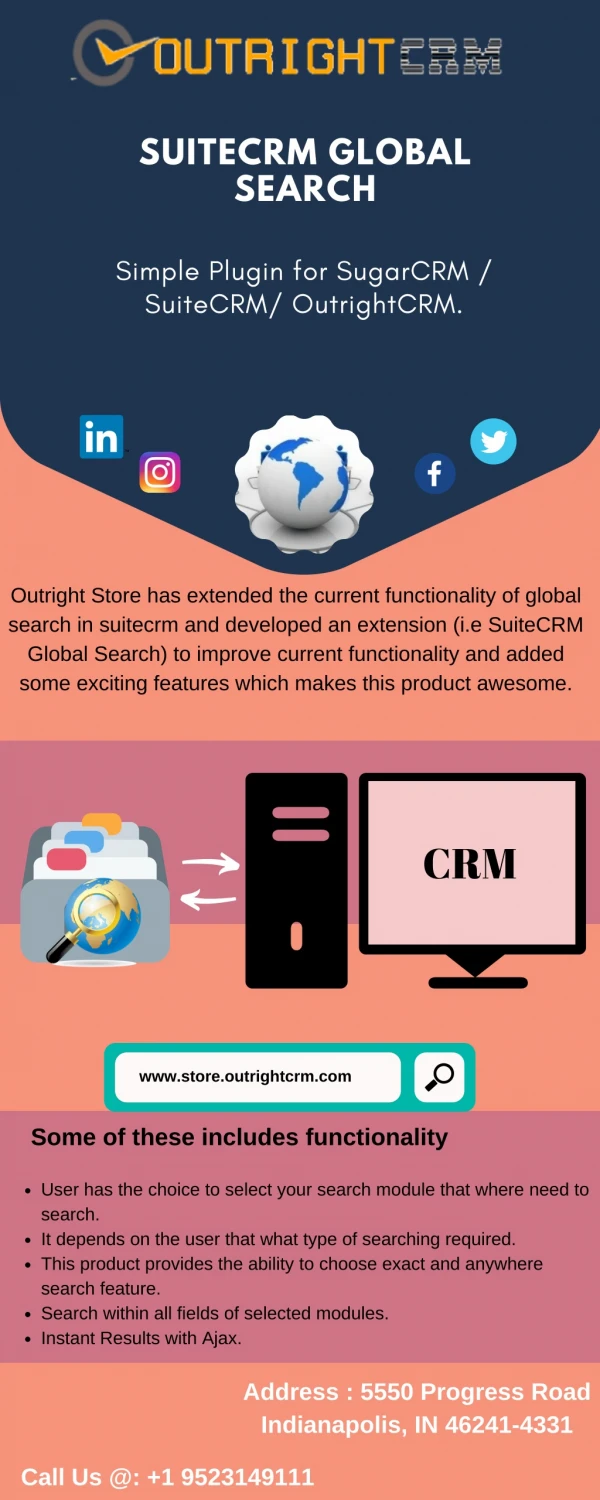 SuiteCRM Global Search by Outright Store