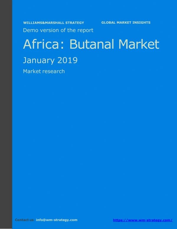 WMStrategy Demo Africa Butanal Market January 2019