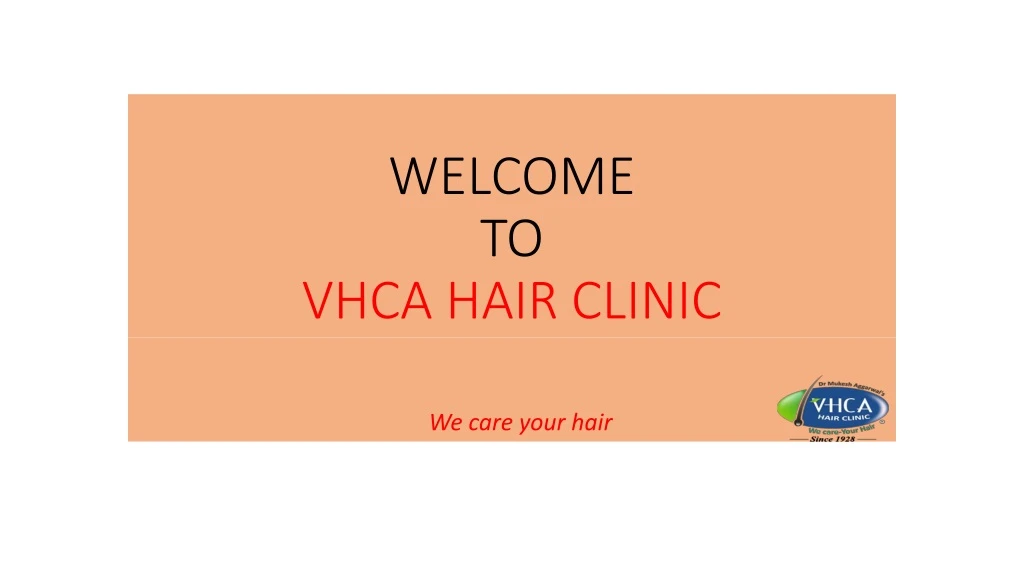 welcome to vhca hair clinic