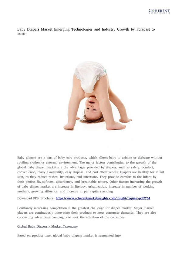 baby diapers market emerging technologies