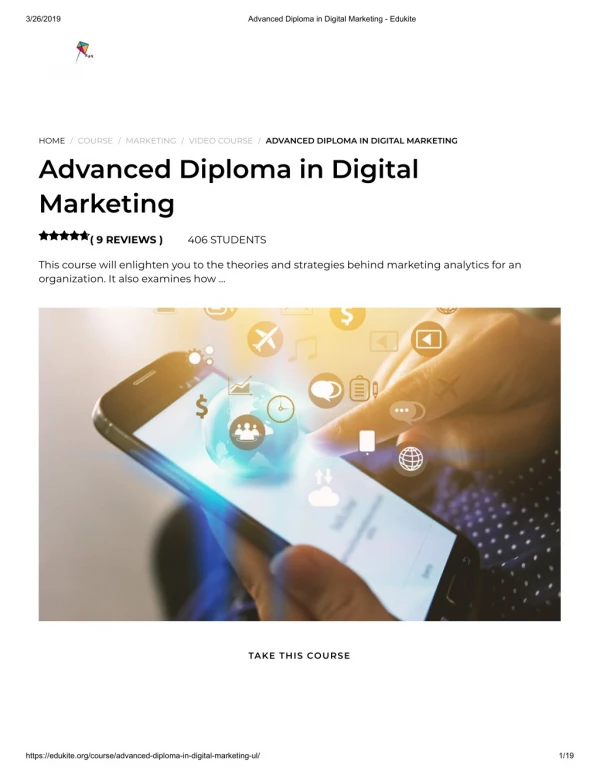 Advanced Diploma in Digital Marketing - Edukite