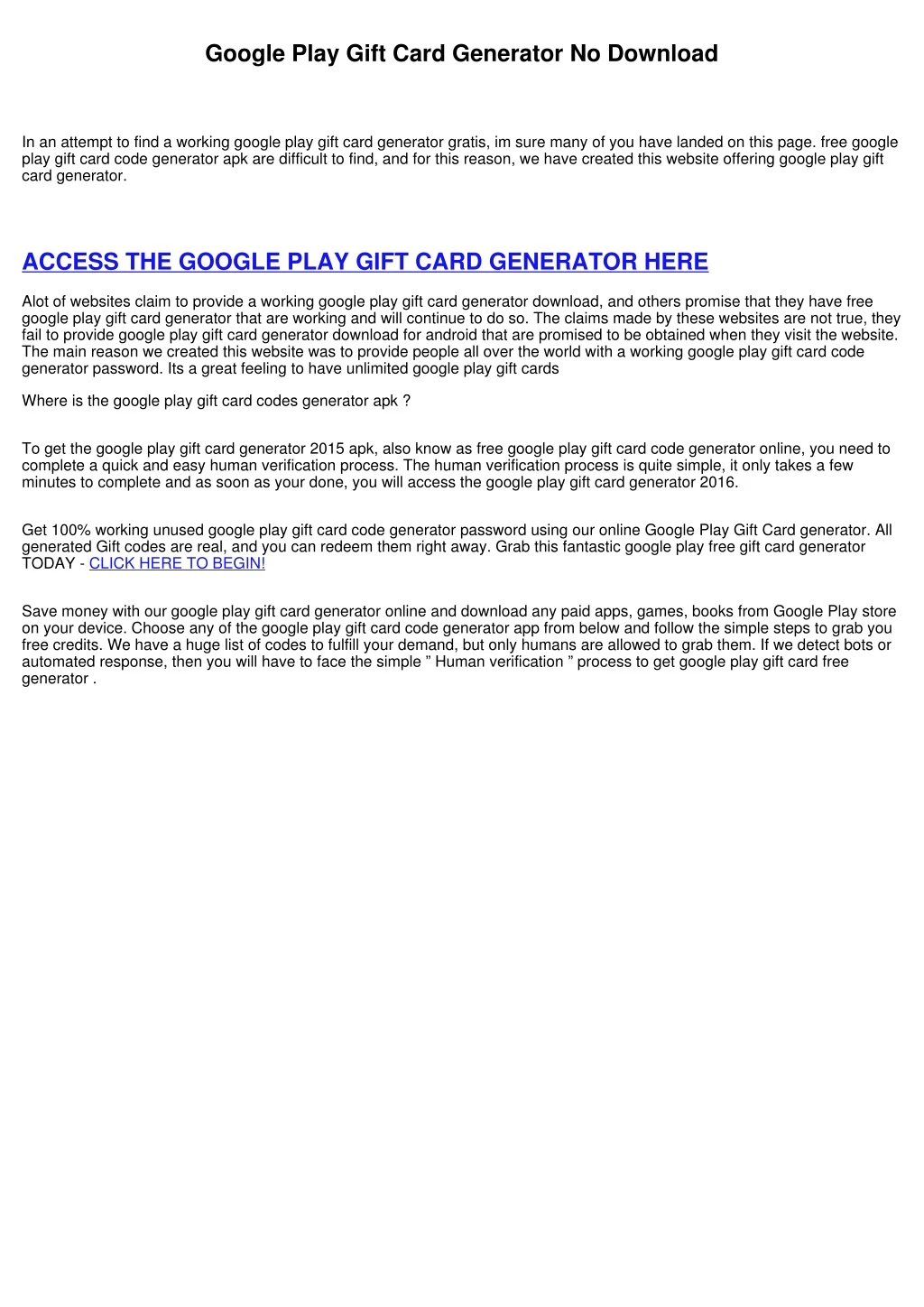 google play gift card generator no download