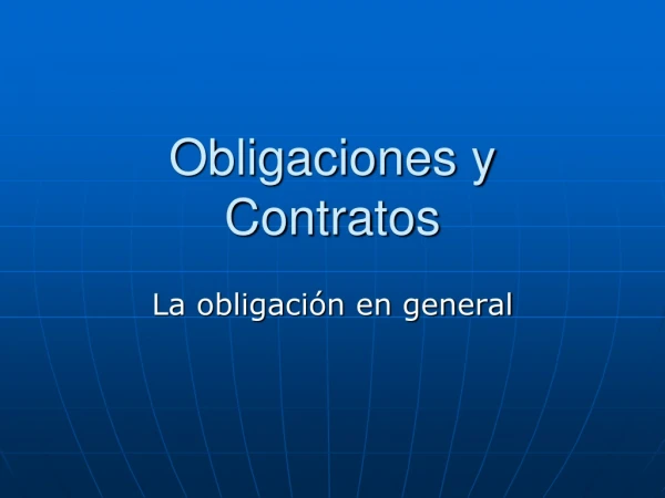 DERECHO DE OBLIGACIONES