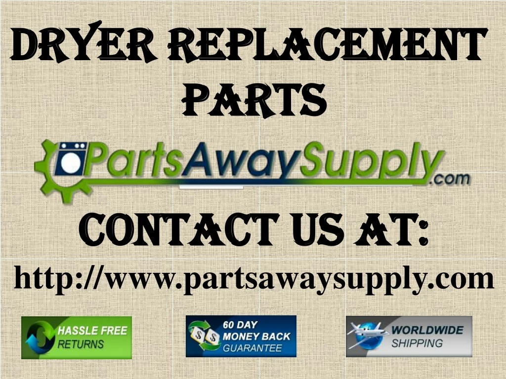 dryer replacement parts
