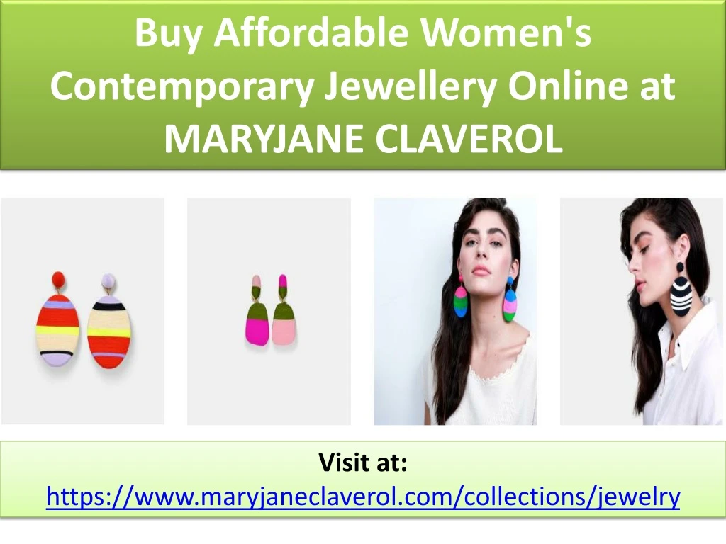 buy affordable women s contemporary jewellery online at maryjane claverol
