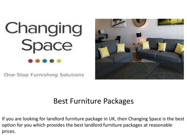 Best Furniture Packages