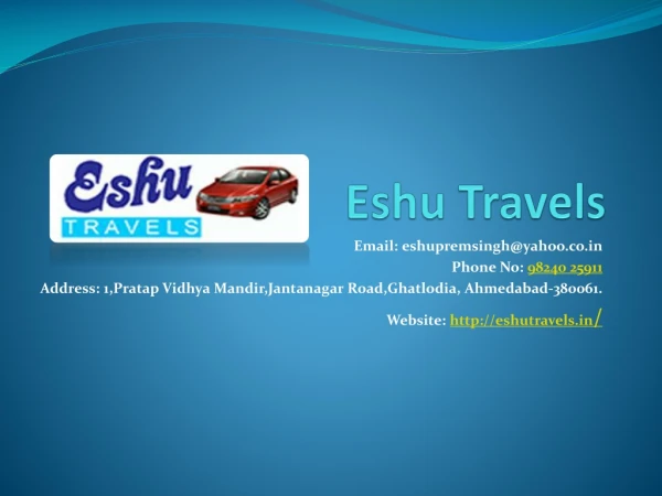 Hire Innova Rent in Ahmedabad | Taxi Rent in Ahmedabad | Rent a car in Ahmedabad - Eshu Travels