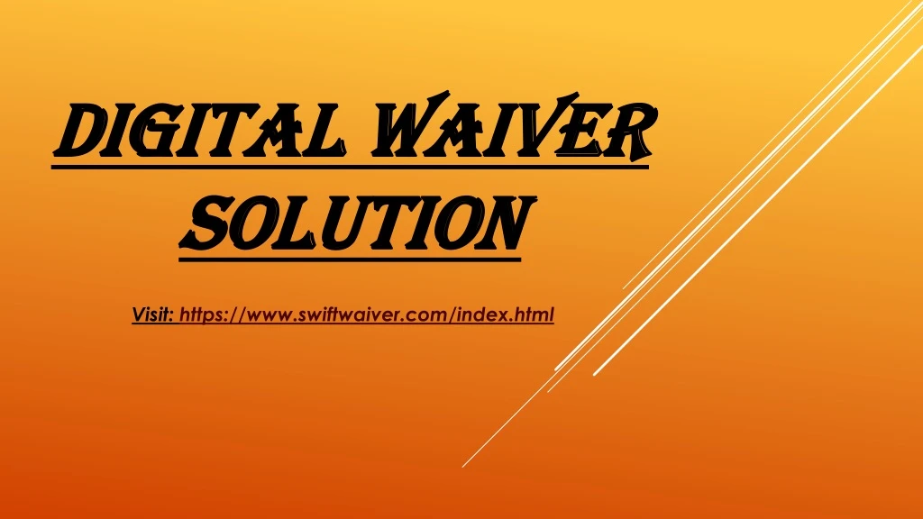 digital waiver solution