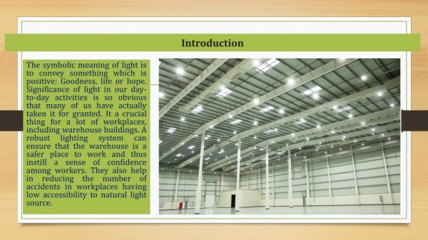 Reasons To Consider LED Lights For Warehouses