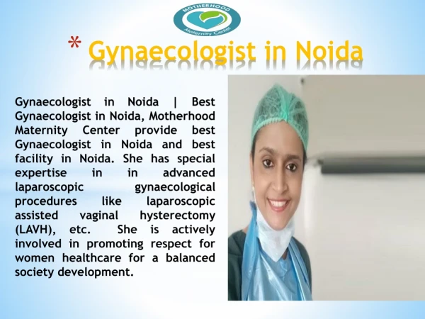Gynaecologist in Noida | Best Gynaecologist in Noida