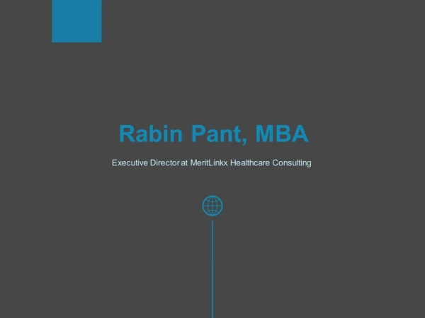 Rabin Pant, MBA - Provides Consultation in Content Management and AI Technologies