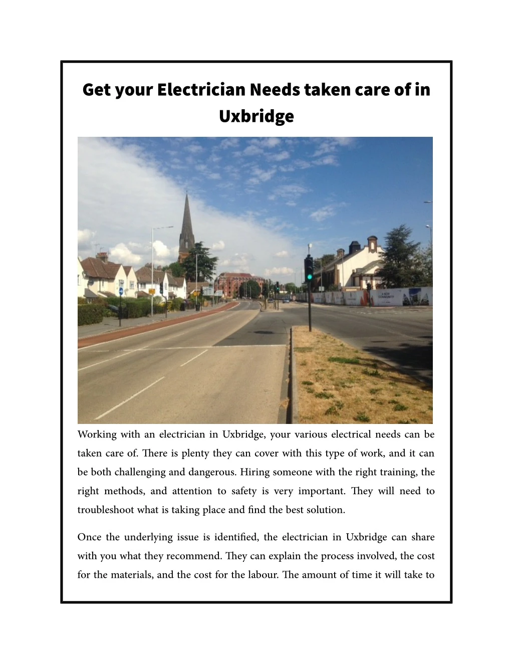 get your electrician needs taken care