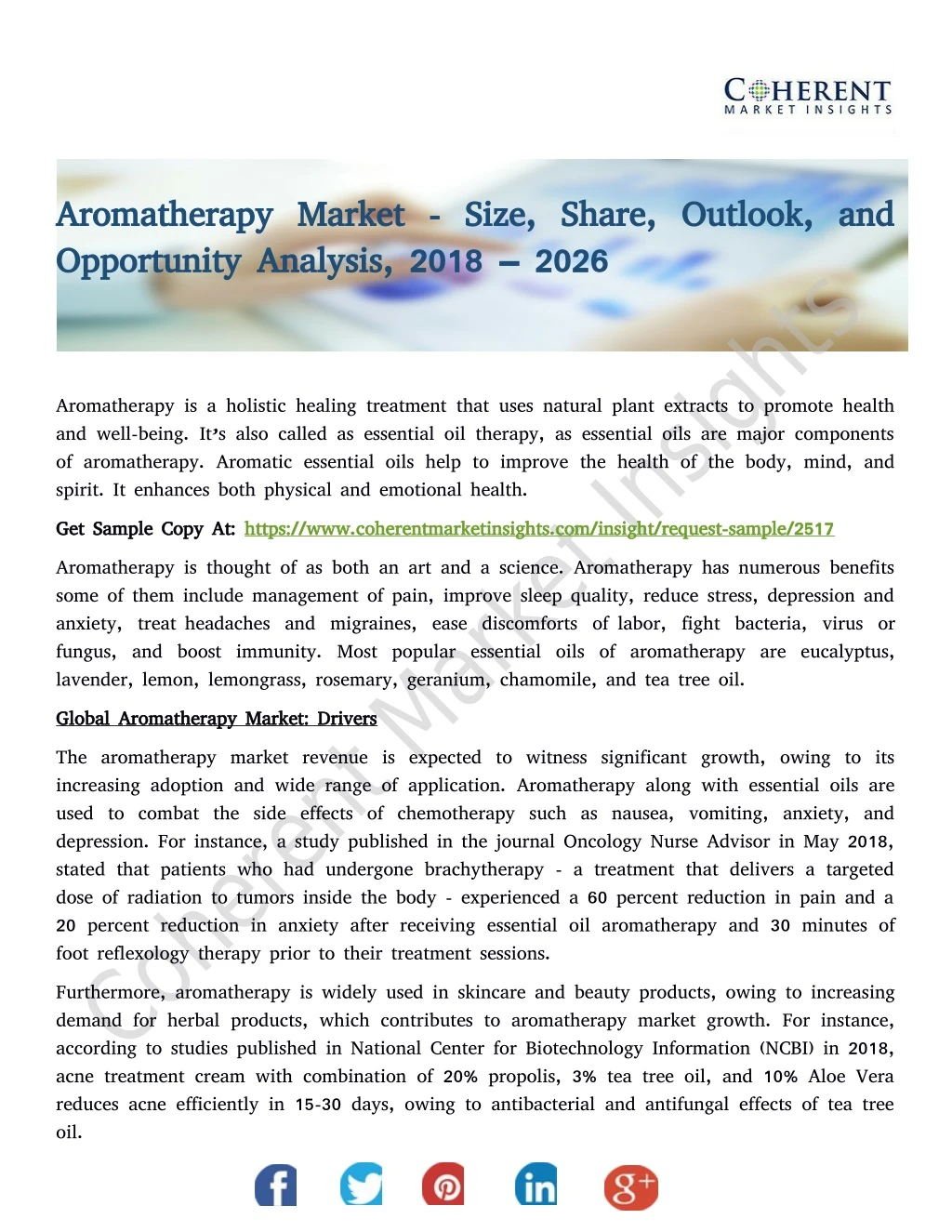 aromatherapy market size share outlook