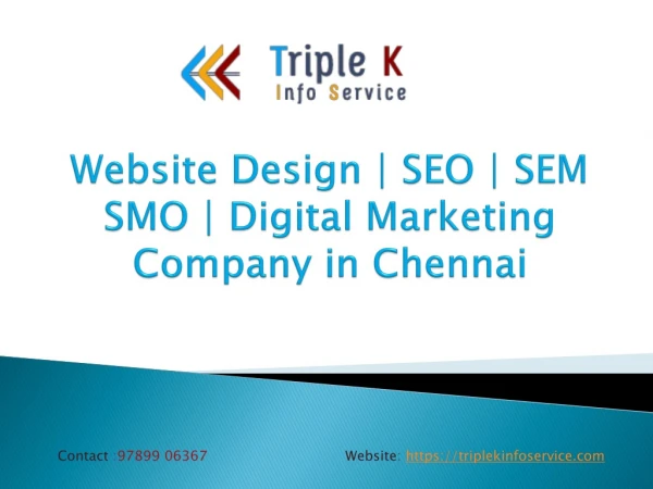 Website Design | SEO | SEM | SMO | SMM in Chennai