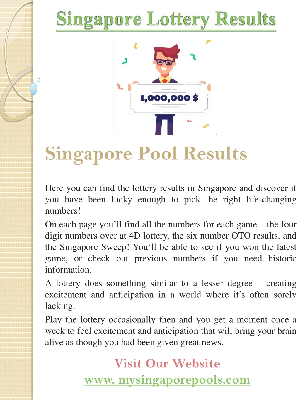 singapore pool results here you can find