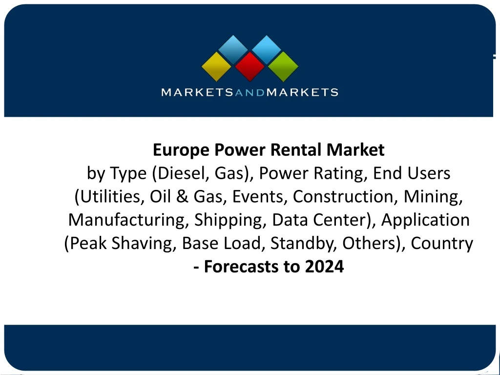 europe power rental market by type diesel