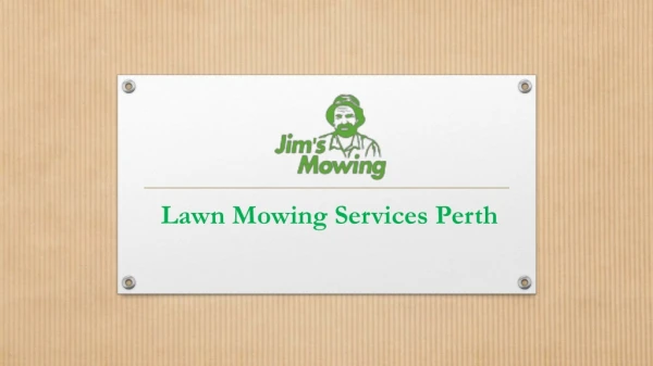 Lawn Mowing Services Perth