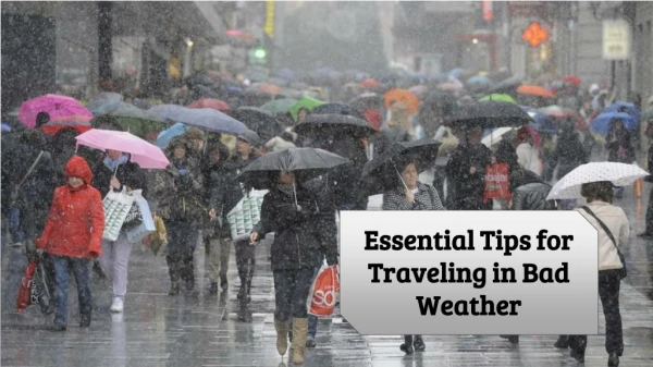 Essential Tips for Traveling in Bad Weather
