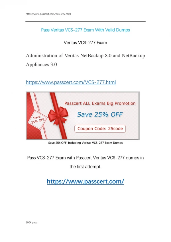 Veritas VCS-277 Exam Dumps