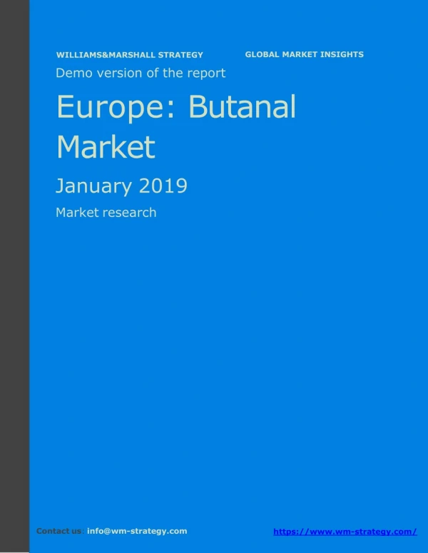 WMStrategy Demo Europe Butanal Market January 2019