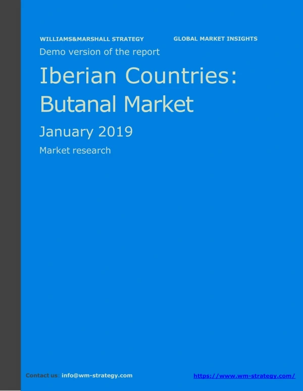 WMStrategy Demo Iberian Countries Butanal Market January 2019