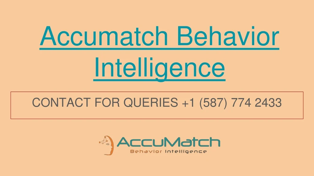 accumatch behavior intelligence