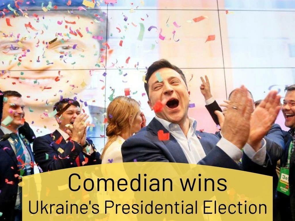 comedian wins ukraine s presidential election